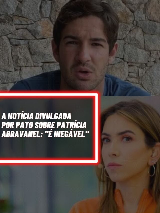A notícia divulgada por Pato sobre Patrícia Abravanel: “É inegável”