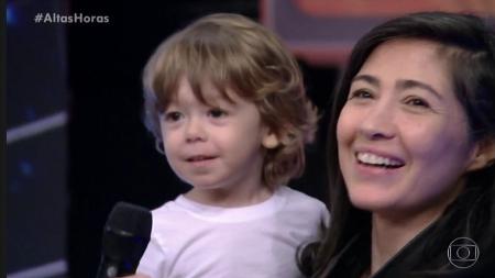 Fernanda Molina é a esposa do apresentador da Globo, Serginho Groismann - Foto Reprodução TVGlobo 
