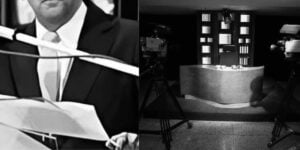 Flávio Cavalcanti - Estúdio de TV vazio - Foto Montagem TV Foco