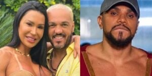 Gracyanne Barbosa e Belo / Cantor Naldo - Foto Montagem TV Foco
