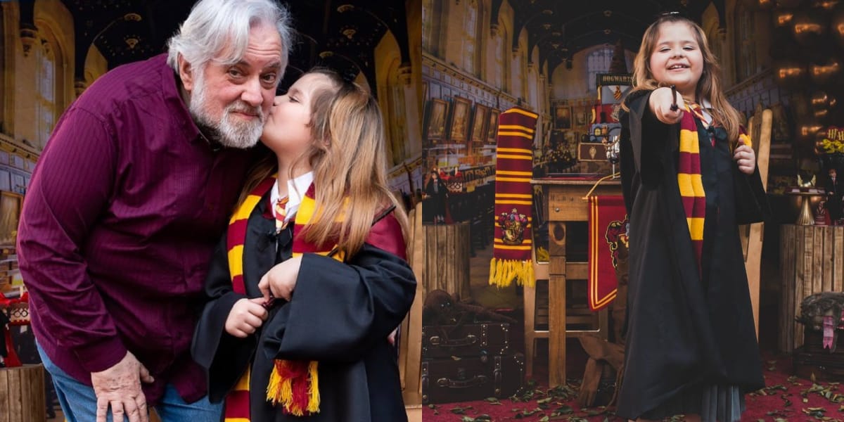 O apresentador junto com sua netinha, que completou 7 anos (Reprodução: Instagram)