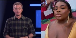 Luciano Huck no Domingão e Jojo Todynho (Reprodução: Montagem TV Foco)