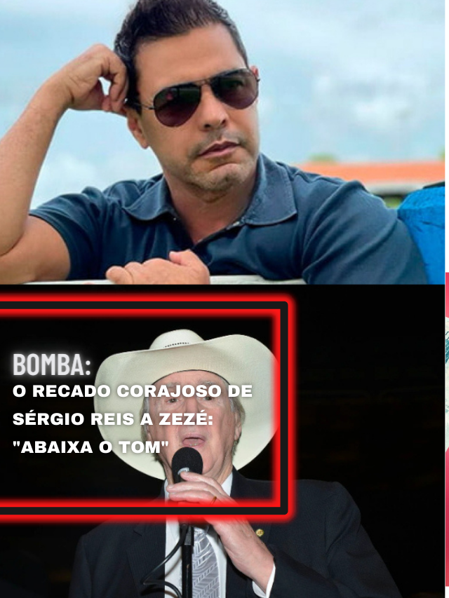 O recado corajoso de Sérgio Reis a Zezé: “Abaixa o tom”