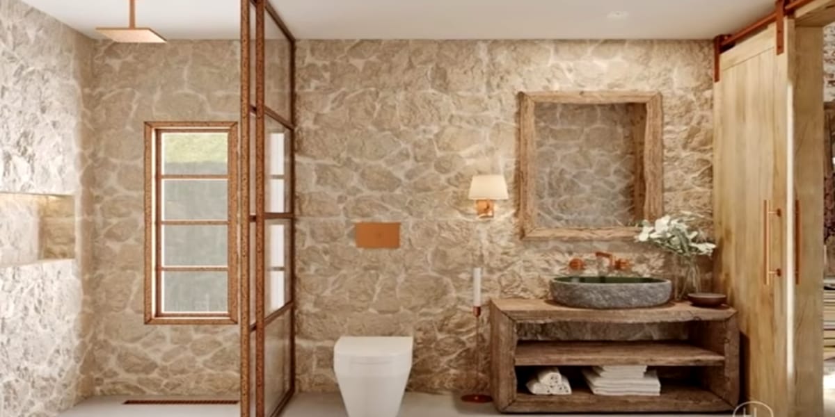 Banheiro da suíte (Reprodução: Youtube)