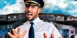 Piloto de avião em desespero - Foto Reprodução Internet