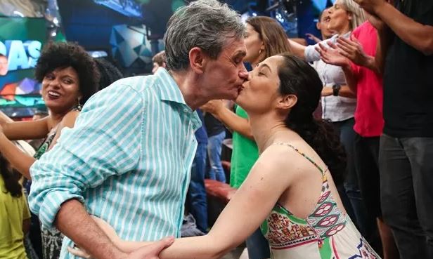 Serginho Groisman e Fernanda Molina - Foto Reprodução Globo