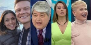 Thais Fersoza, Michel Teló, Datena, Catia Fonseca e Xuxa (Fotos: Reproduções / Instagram / Band)