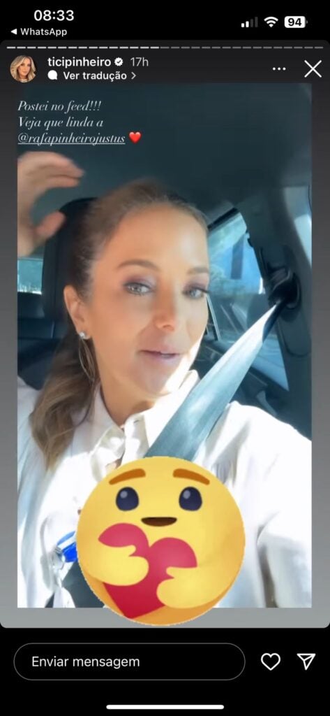 Ticiane Pinheiro reflete sobre não ver apresentações das filhas por conta do trabalho na Record (Foto: Reprodução / Instagram)