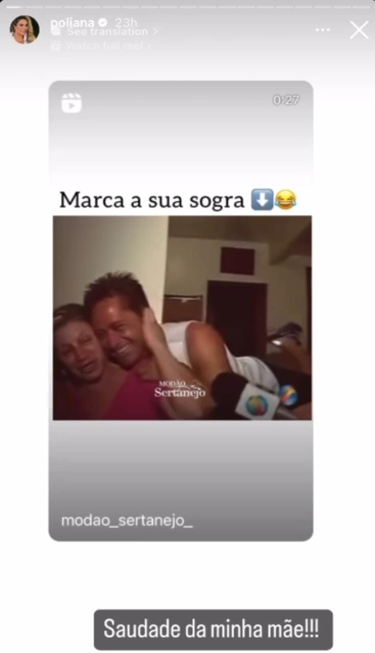Stories de Poliana Rocha (Foto: Reprodução/ Instagram)