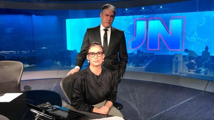 William Bonner e Renata Vasconcellos - Foto Reprodução Globo William Bonner e Renata Vasconcellos - Foto Reprodução Globo