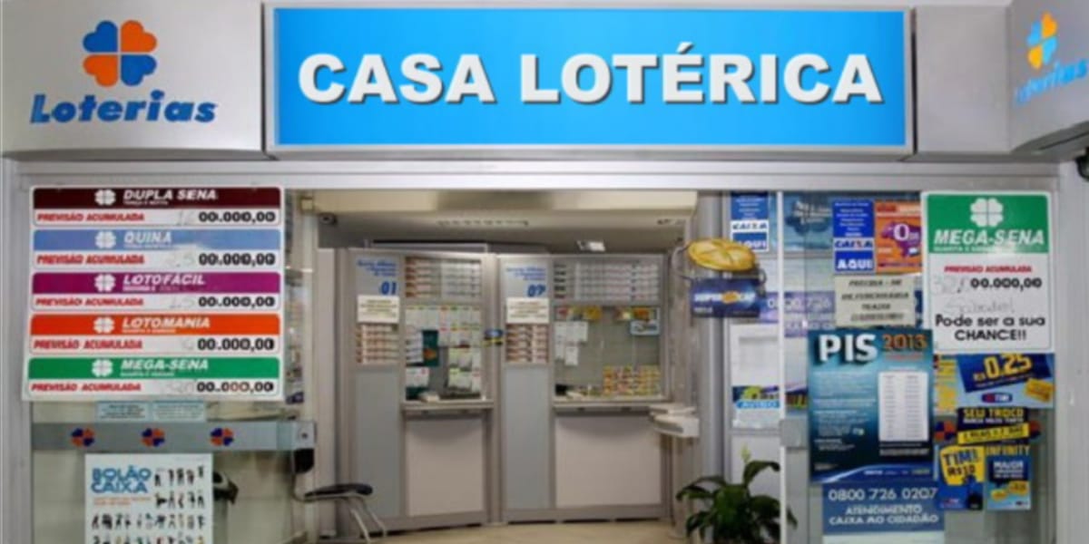 Casa lotérica onde são feita as apostas (Foto: Reprodução)