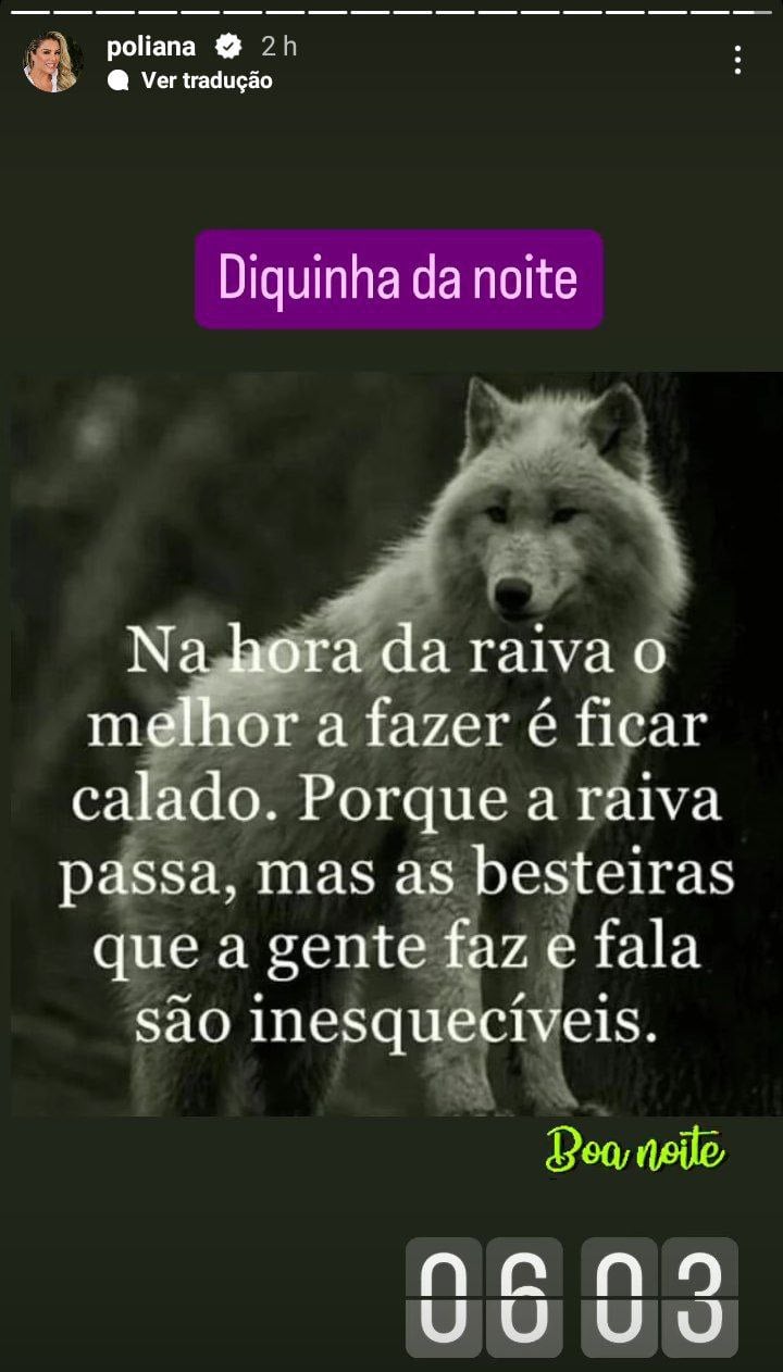 Poliana Rocha, esposa de Leonardo, fez sincero desabafo (Foto: Reprodução/ Instagram)