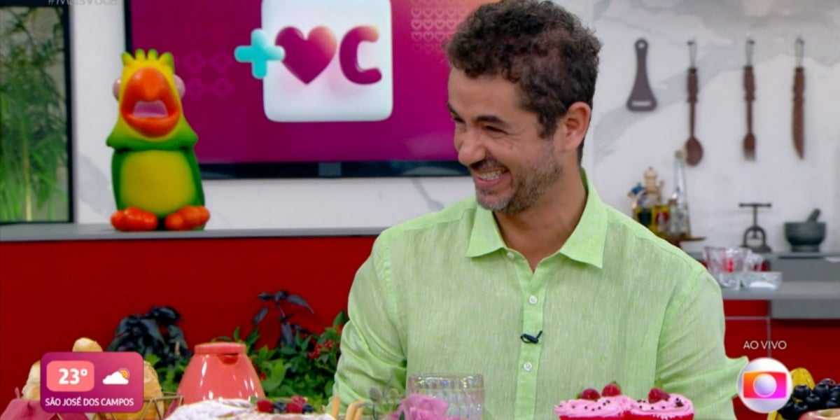 Felipe Andreoli se divertiu com fala de Ana Maria Braga (Foto: Reprodução/TV Globo)