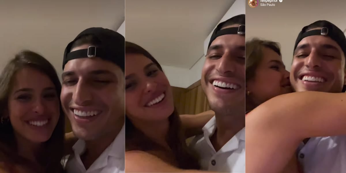 Felipe Prior e a amada antes mesmo do pedido de namoro (Reprodução: Instagram)