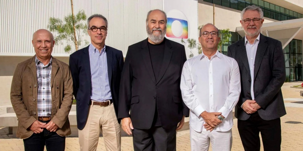 Herdeiros da emissora; José Roberto de branco (Foto: Divulgação/TV Globo)