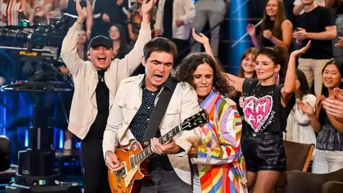 Skank fez sua última aparição no "Altas Horas neste sábado (25) (Foto Reprodução/GShow)