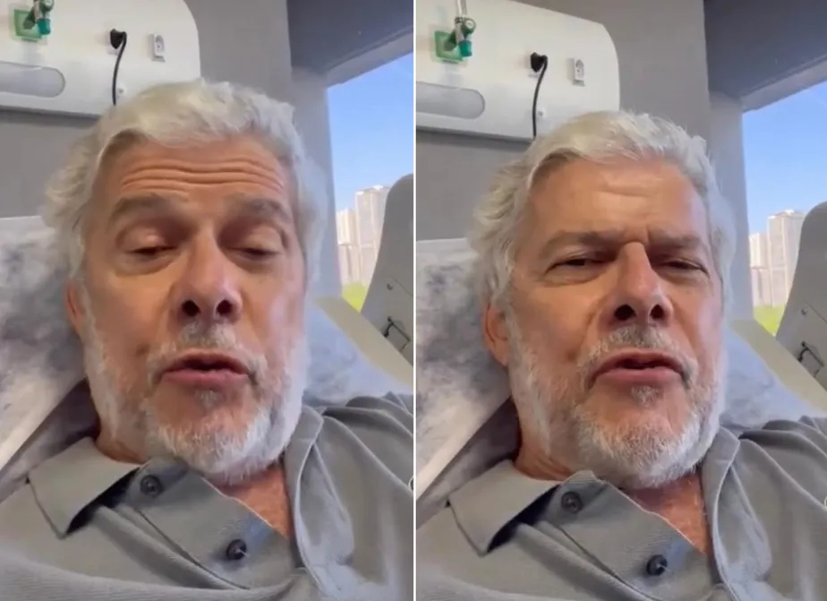 José Mayer gravou vídeo em hospital