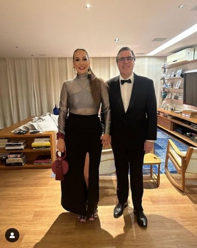 Maria Beltrão e o seu marido (Foto: Reprodução)