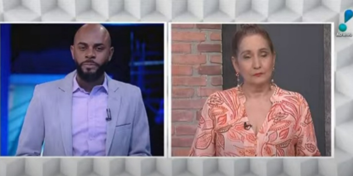 Sonia Abrão e Igor Ferreira em plantão (Foto: Reprodução/RedeTV!)