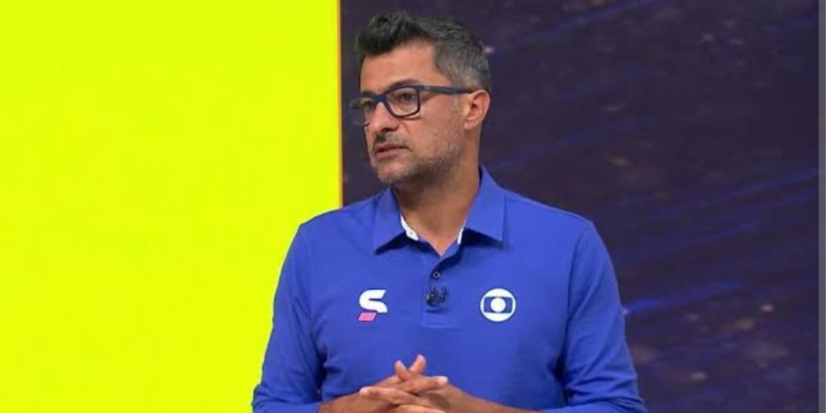 Sandro Meira Ricci nos estúdios da Globo (Reprodução: Globo)