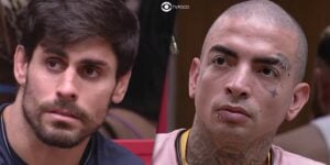 Cara de Sapato e MC Guimê no BBB23 (Foto: Reprodução / Globoplay)