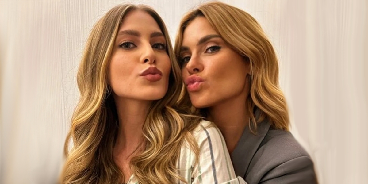 Hanna Romanazzi e Carolina Dieckmann fazendo bico
