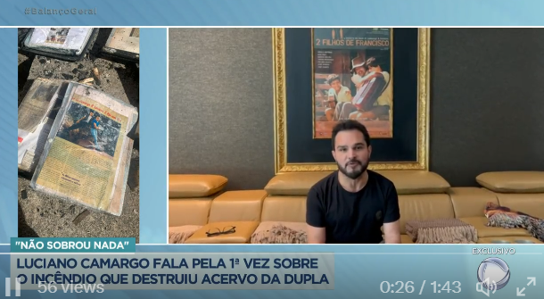 Depoimento de Luciano Camargo (Foto Reprodução/PlayPlus)