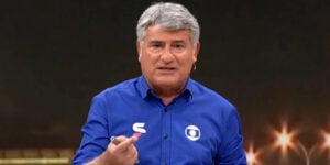 Cléber Machado na época em que estava na Globo (Foto Reprodução/Internet)