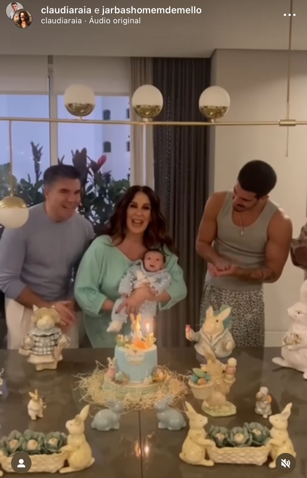 A festa luxuosa promovida por Claudia Raia ao filho de 2 meses - Foto Reprodução Instagram