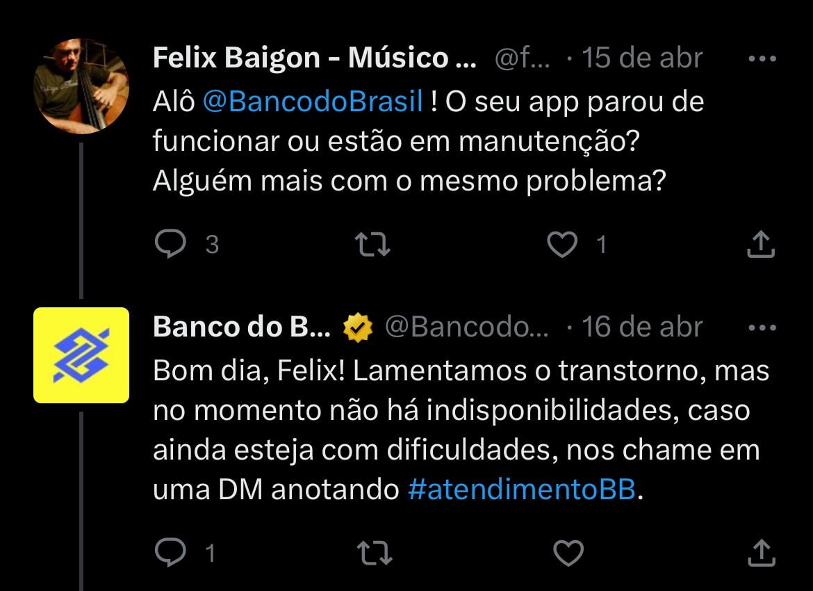 Clientes estão enfurecidos com situação envolvendo o BB - Foto Reprodução Twitter