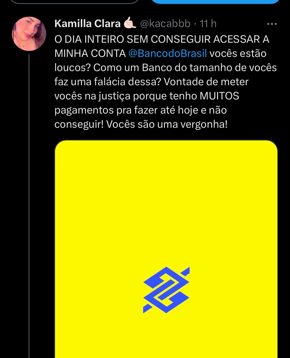 Clientes estão enfurecidos com situação envolvendo o BB - Foto Reprodução Twitter