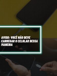 Esse é o modo que você não deve carregar o celular (Foto - Reprodução Internet).