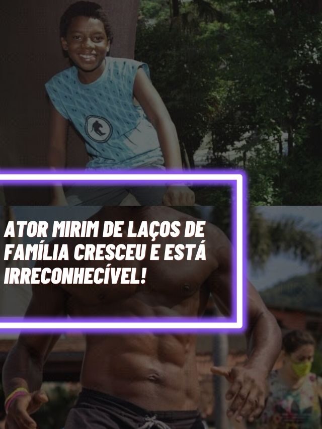 Ator mirim de Laços de Família cresceu e está irreconhecível!