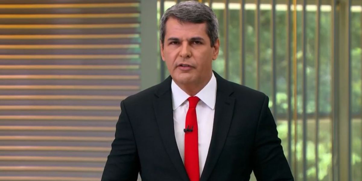 Fábio William no Jornal Hoje. (Foto: Reprodução / Globo)