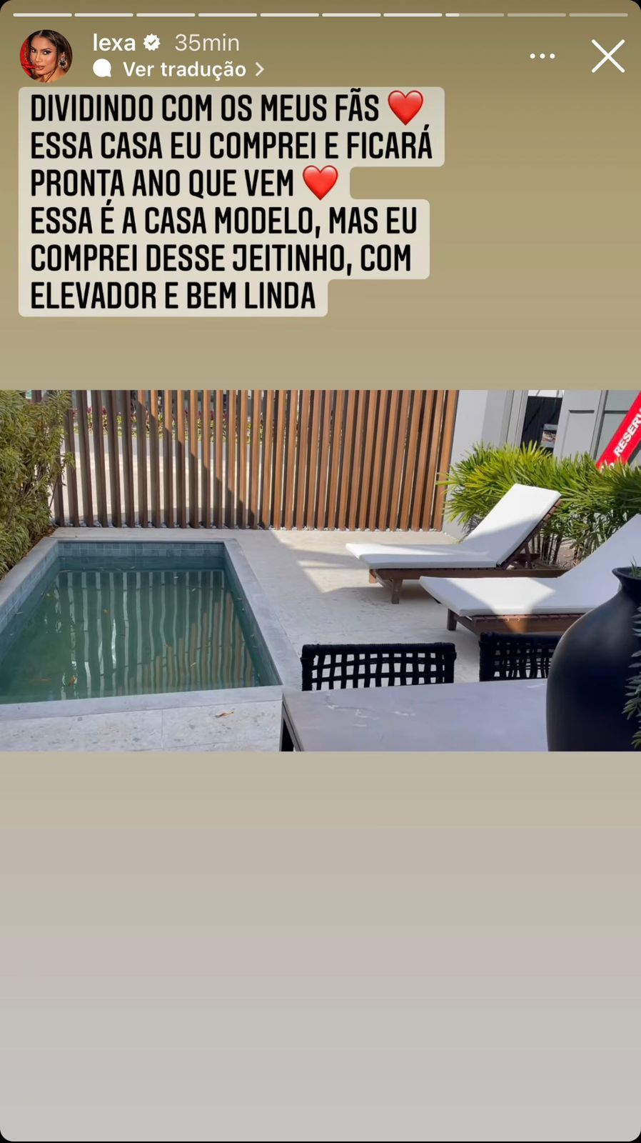 Famosa mostra detalhes da nova casa - Foto Reprodução Instagram