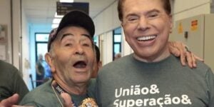 Ivo Holanda e Silvio Santos em estudios do SBT - Foto Reprodução Internet
