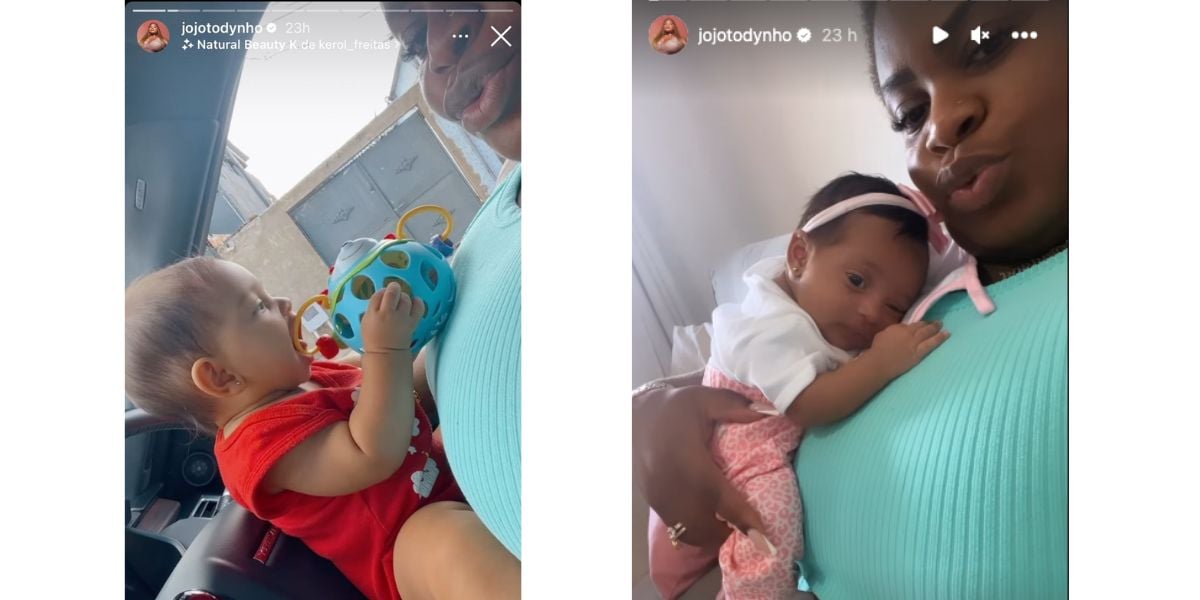 Jojo Todynho com afilhadas (Fotos: Reproduções / Instagram) 