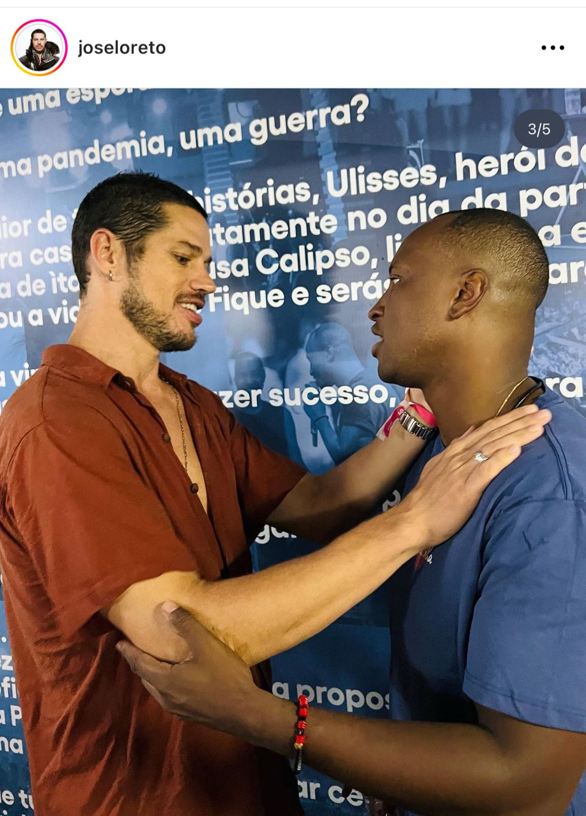 José Loreto publica cliques ao lado do famoso cantor Thiaguinho e faz linda declaração de afeto e respeito - Foto Reprodução Instagram