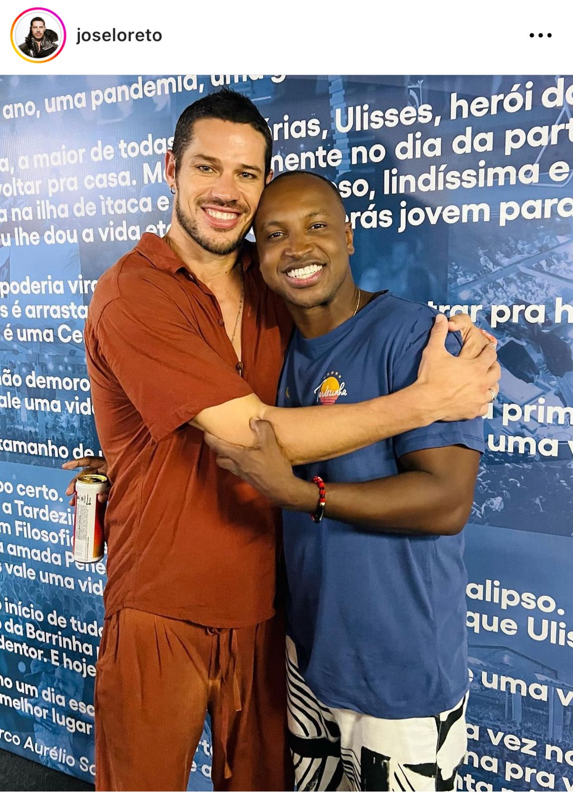José Loreto publica cliques ao lado do famoso cantor Thiaguinho e faz linda declaração de afeto e respeito - Foto Reprodução Instagram