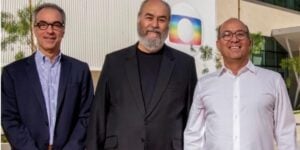 José Roberto Marinho, José Irineu Marinho e João Roberto Marinho, donos da Globo - Foto Reprodução Internet