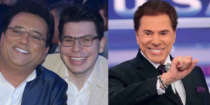 Geraldo Luís, seu filho e Silvio Santos (Foto:Reprodução/Montagem)