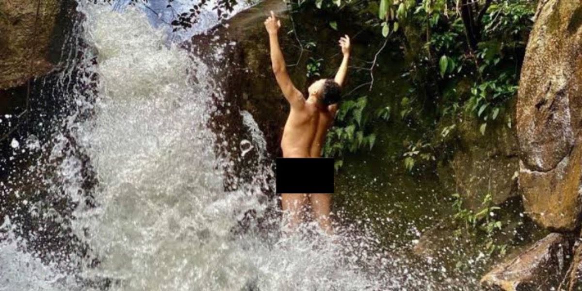 Silvero Pereira pelado (Foto:Reprodução/O Dia)
