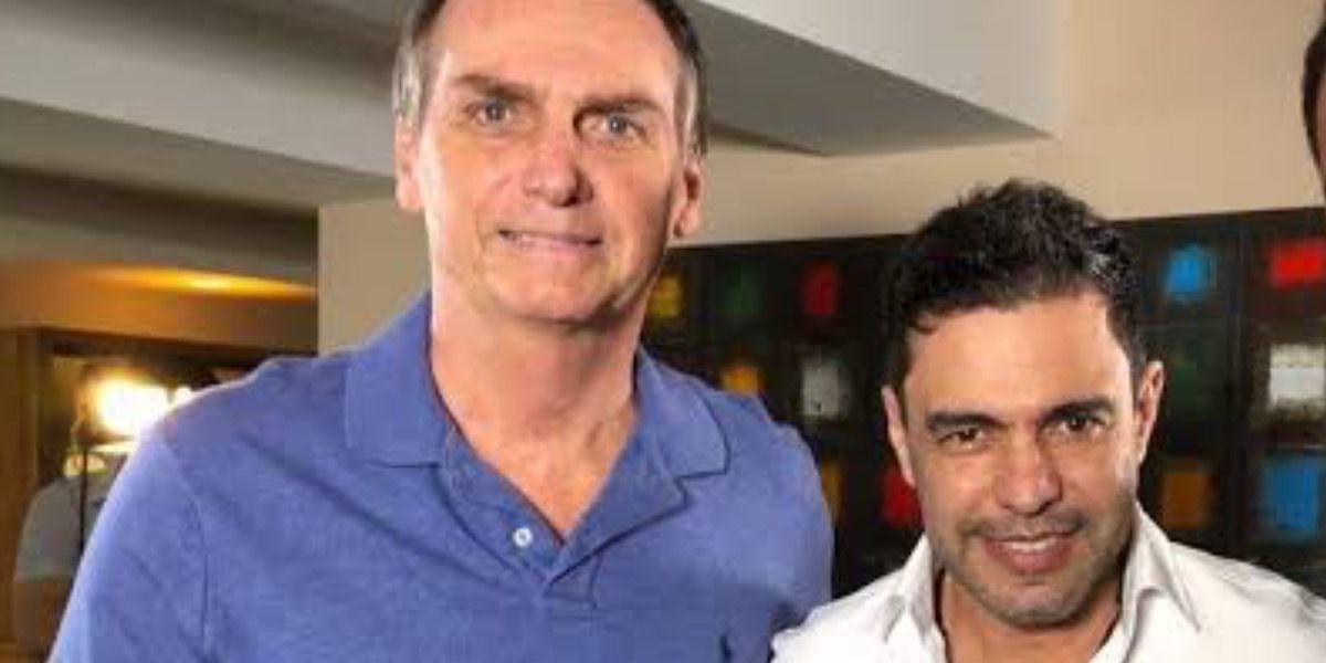  Zezé di Camargo e Bolsonaro (Reprodução/Internet)