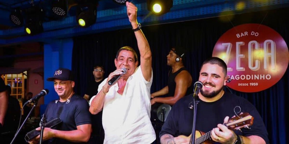 Apresentação do sambista na casa (Reprodução/Instagram)
