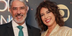 William Bonner e sua esposa Natasha Dantas - Foto Reprodução TVGlobo