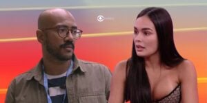 Alface e Larissa estão no paredão do BBB23 (Foto: Reprodução / Globo / Montagem TV Foco)