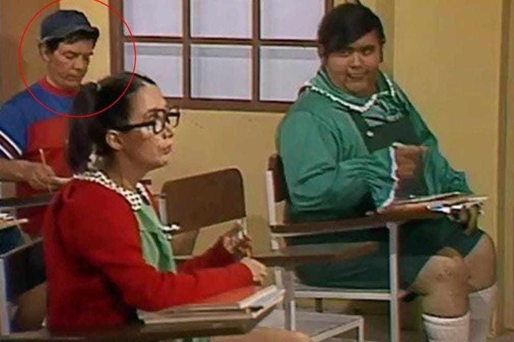 A atriz conheceu seu grande amor durante as gravações, já que Gabriel Fernándes era figurante em Chaves (Reprodução: SBT)