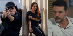 Helô, Pilar e Moretti movimentaram a audiência de Travessia (Foto: Reprodução / Globo / Montagem TV Foco)