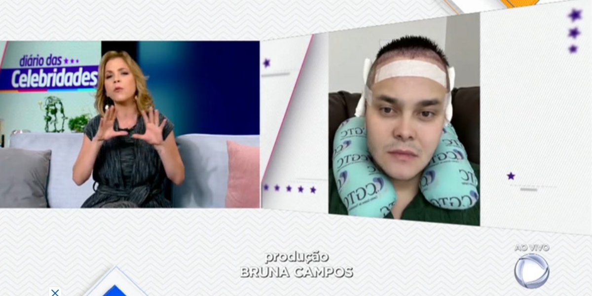 Cirurgia de Matheus no "Hoje em Dia" (Foto: Reprodução/Record)