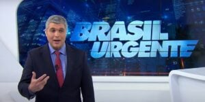 Joel Datena ao vivo no Brasil Urgente (Foto: Reprodução / Band)